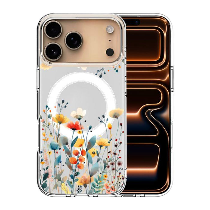 Funda magnética antigolpes para teléfono, TPU + PC con estampado de patrones, For iPhone 17 Pro Max, For iPhone 17 Pro, For iPhone 17, For iPhone Air, For iPhone 16 Pro Max