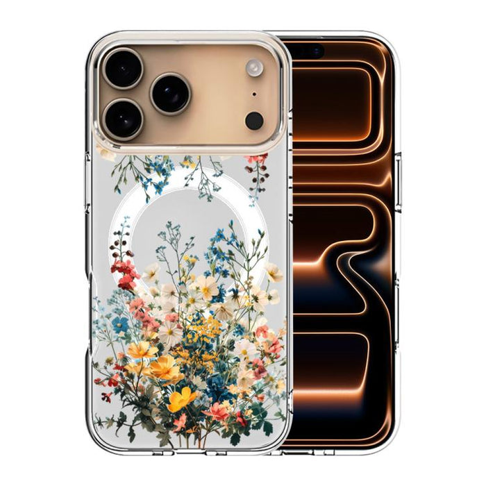 Funda magnética antigolpes para teléfono, TPU + PC con estampado de patrones, For iPhone 17 Pro Max, For iPhone 17 Pro, For iPhone 17, For iPhone Air, For iPhone 16 Pro Max