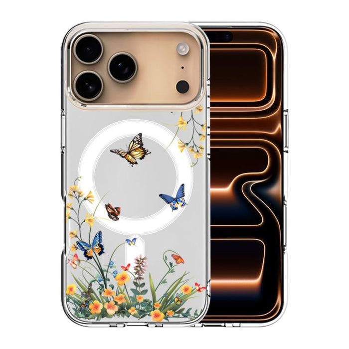 Funda magnética antigolpes para teléfono, TPU + PC con estampado de patrones, For iPhone 17 Pro Max, For iPhone 17 Pro, For iPhone 17, For iPhone Air, For iPhone 16 Pro Max