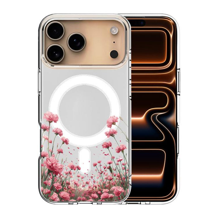 Funda magnética antigolpes para teléfono, TPU + PC con estampado de patrones, For iPhone 17 Pro Max, For iPhone 17 Pro, For iPhone 17, For iPhone Air, For iPhone 16 Pro Max
