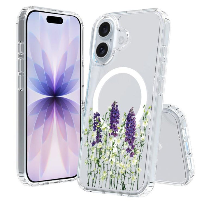 Funda magnética antigolpes para teléfono, TPU + PC con estampado de patrones, For iPhone 17 Pro Max, For iPhone 17 Pro, For iPhone 17, For iPhone Air, For iPhone 16 Pro Max
