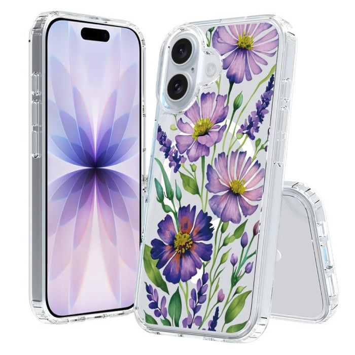 Funda magnética antigolpes para teléfono, TPU + PC con estampado de patrones, For iPhone 17 Pro Max, For iPhone 17 Pro, For iPhone 17, For iPhone Air, For iPhone 16 Pro Max