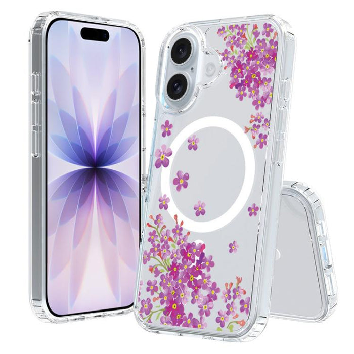 Funda magnética antigolpes para teléfono, TPU + PC con estampado de patrones, For iPhone 17 Pro Max, For iPhone 17 Pro, For iPhone 17, For iPhone Air, For iPhone 16 Pro Max