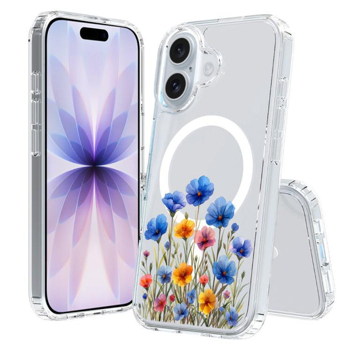 Funda magnética antigolpes para teléfono, TPU + PC con estampado de patrones, For iPhone 17 Pro Max, For iPhone 17 Pro, For iPhone 17, For iPhone Air, For iPhone 16 Pro Max
