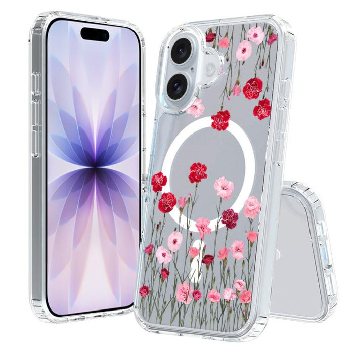 Funda magnética antigolpes para teléfono, TPU + PC con estampado de patrones, For iPhone 17 Pro Max, For iPhone 17 Pro, For iPhone 17, For iPhone Air, For iPhone 16 Pro Max