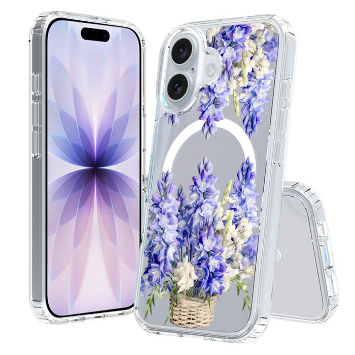 Funda magnética antigolpes para teléfono, TPU + PC con estampado de patrones, For iPhone 17 Pro Max, For iPhone 17 Pro, For iPhone 17, For iPhone Air, For iPhone 16 Pro Max
