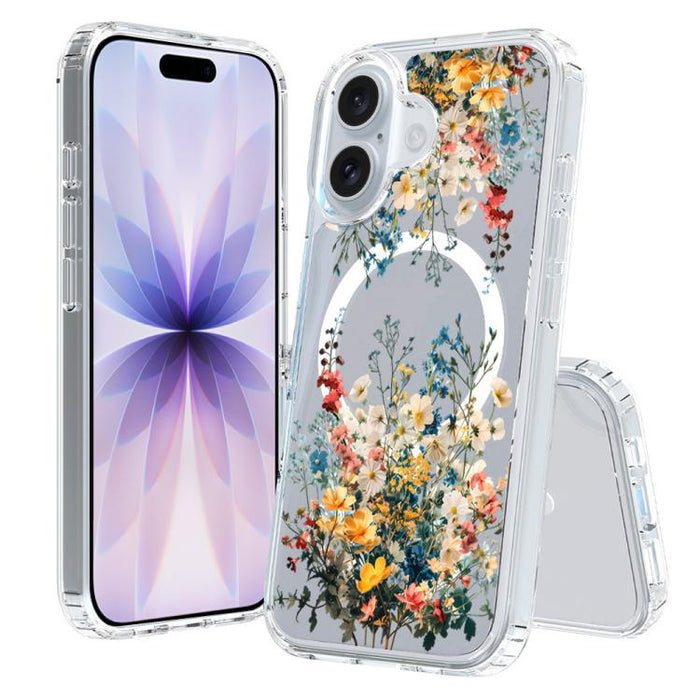 Funda magnética antigolpes para teléfono, TPU + PC con estampado de patrones, For iPhone 17 Pro Max, For iPhone 17 Pro, For iPhone 17, For iPhone Air, For iPhone 16 Pro Max