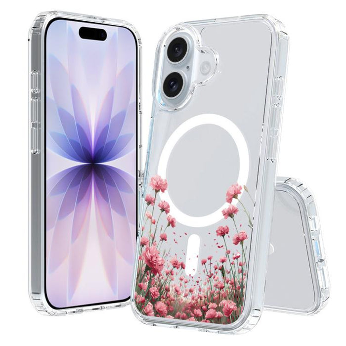 Funda magnética antigolpes para teléfono, TPU + PC con estampado de patrones, For iPhone 17 Pro Max, For iPhone 17 Pro, For iPhone 17, For iPhone Air, For iPhone 16 Pro Max