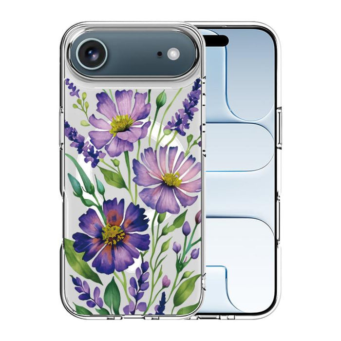 Funda magnética antigolpes para teléfono, TPU + PC con estampado de patrones, For iPhone 17 Pro Max, For iPhone 17 Pro, For iPhone 17, For iPhone Air, For iPhone 16 Pro Max