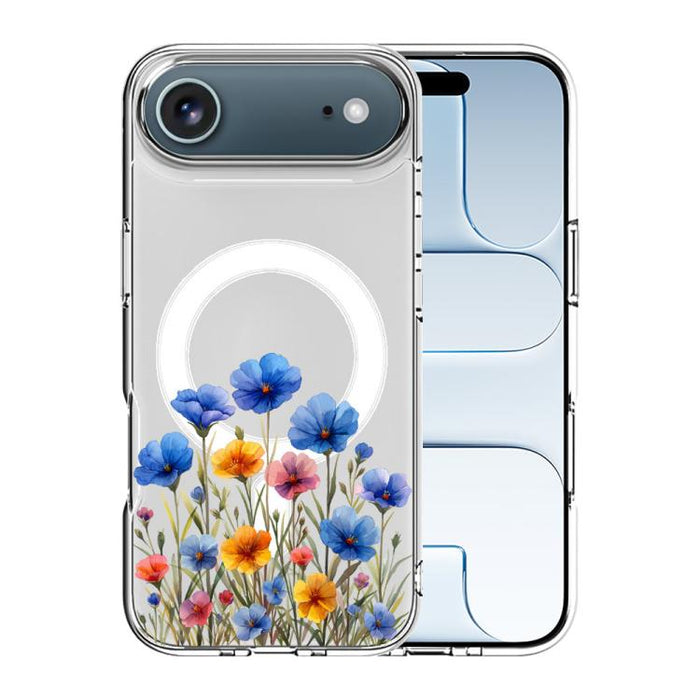 Funda magnética antigolpes para teléfono, TPU + PC con estampado de patrones, For iPhone 17 Pro Max, For iPhone 17 Pro, For iPhone 17, For iPhone Air, For iPhone 16 Pro Max