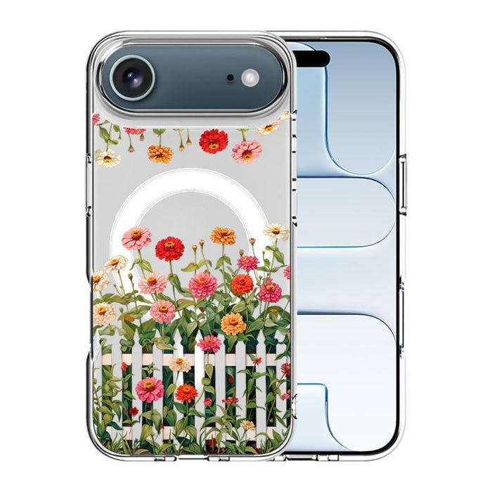 Funda magnética antigolpes para teléfono, TPU + PC con estampado de patrones, For iPhone 17 Pro Max, For iPhone 17 Pro, For iPhone 17, For iPhone Air, For iPhone 16 Pro Max