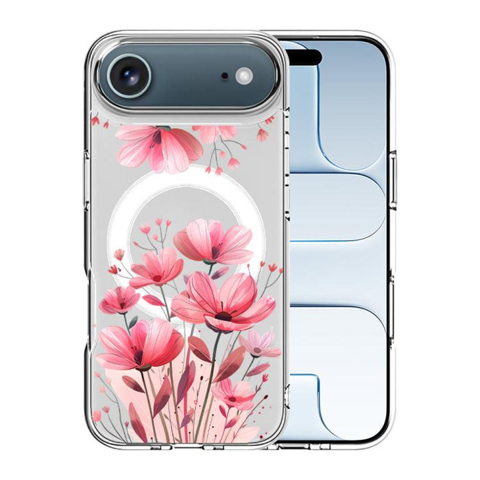 Funda magnética antigolpes para teléfono, TPU + PC con estampado de patrones, For iPhone 17 Pro Max, For iPhone 17 Pro, For iPhone 17, For iPhone Air, For iPhone 16 Pro Max