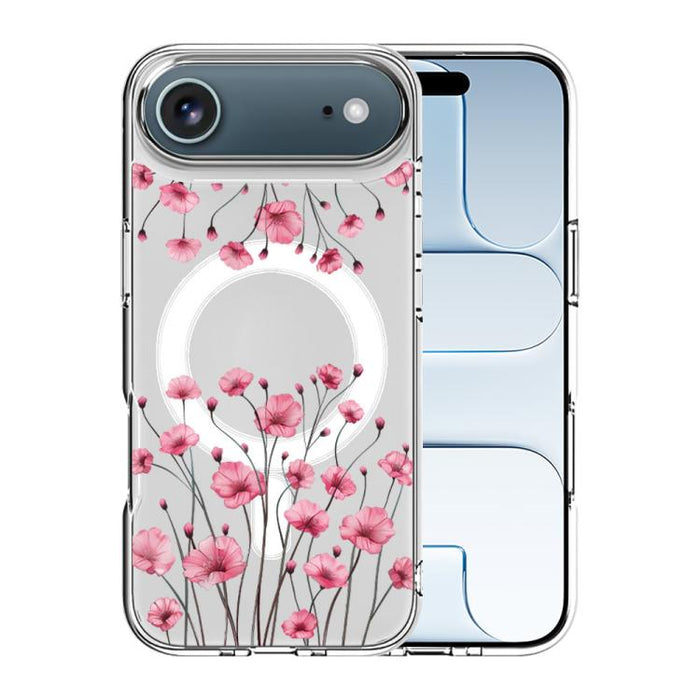 Funda magnética antigolpes para teléfono, TPU + PC con estampado de patrones, For iPhone 17 Pro Max, For iPhone 17 Pro, For iPhone 17, For iPhone Air, For iPhone 16 Pro Max