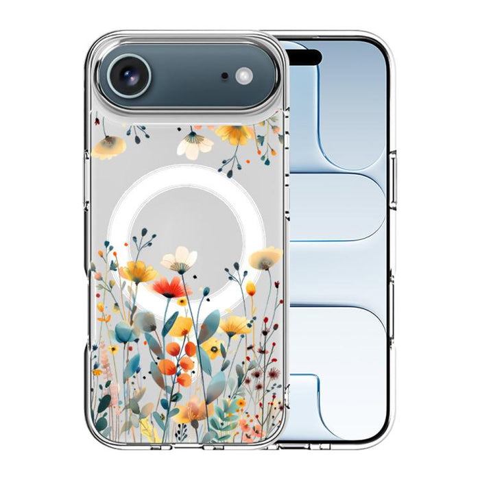 Funda magnética antigolpes para teléfono, TPU + PC con estampado de patrones, For iPhone 17 Pro Max, For iPhone 17 Pro, For iPhone 17, For iPhone Air, For iPhone 16 Pro Max