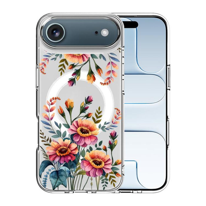 Funda magnética antigolpes para teléfono, TPU + PC con estampado de patrones, For iPhone 17 Pro Max, For iPhone 17 Pro, For iPhone 17, For iPhone Air, For iPhone 16 Pro Max