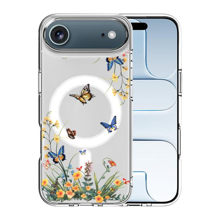 Funda magnética antigolpes para teléfono, TPU + PC con estampado de patrones, For iPhone 17 Pro Max, For iPhone 17 Pro, For iPhone 17, For iPhone Air, For iPhone 16 Pro Max