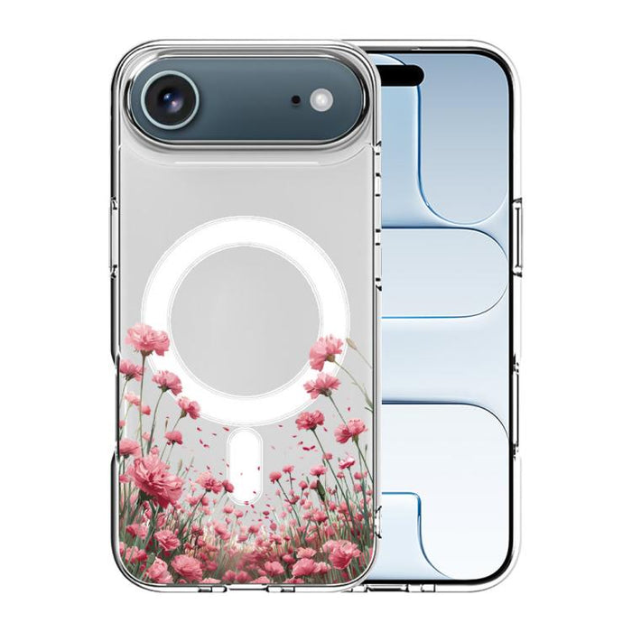 Funda magnética antigolpes para teléfono, TPU + PC con estampado de patrones, For iPhone 17 Pro Max, For iPhone 17 Pro, For iPhone 17, For iPhone Air, For iPhone 16 Pro Max