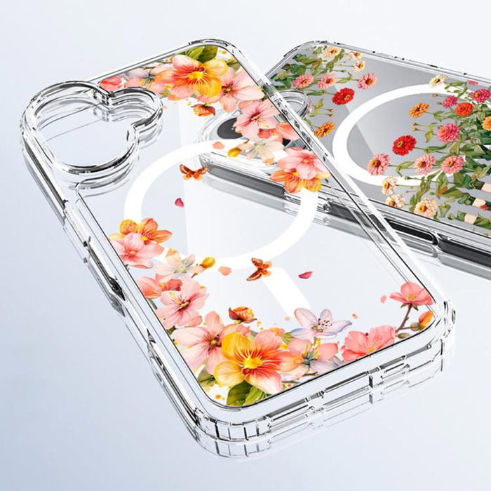 Funda magnética antigolpes para teléfono, TPU + PC con estampado de patrones, For iPhone 17 Pro Max, For iPhone 17 Pro, For iPhone 17, For iPhone Air, For iPhone 16 Pro Max