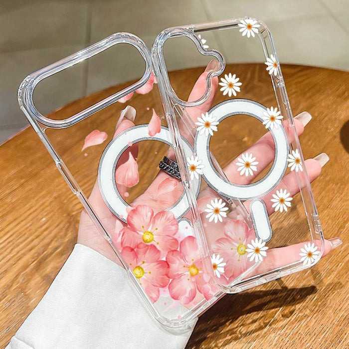 Funda magnética antigolpes para teléfono, TPU + PC con estampado de patrones, For iPhone 17 Pro Max, For iPhone 17 Pro, For iPhone 17, For iPhone Air, For iPhone 16 Pro Max