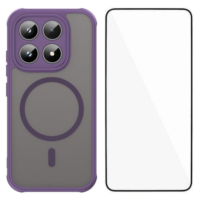 Funda magnética para teléfono WANLONFENG Serie FD con protector de pantalla táctil, For Xiaomi 17 Ultra, For Xiaomi 17 Pro Max, For Xiaomi 17 Pro, For Xiaomi 17