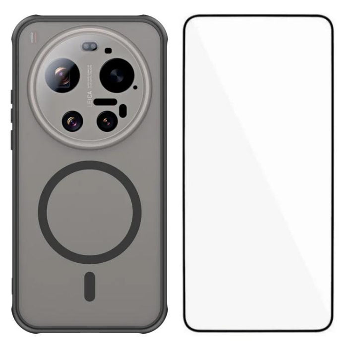 Funda magnética para teléfono WANLONFENG Serie FD con protector de pantalla táctil, For Xiaomi 17 Ultra, For Xiaomi 17 Pro Max, For Xiaomi 17 Pro, For Xiaomi 17