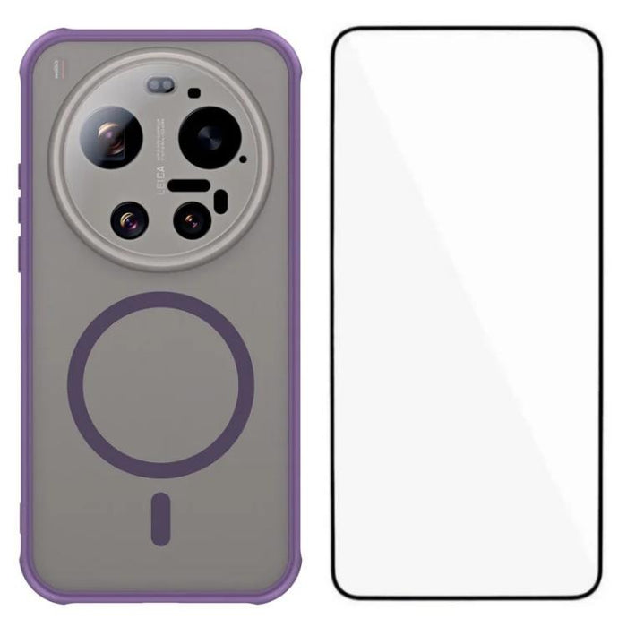 Funda magnética para teléfono WANLONFENG Serie FD con protector de pantalla táctil, For Xiaomi 17 Ultra, For Xiaomi 17 Pro Max, For Xiaomi 17 Pro, For Xiaomi 17