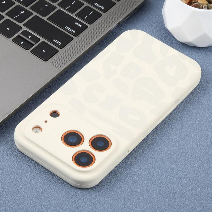 Funda de silicona líquida con estampado de leopardo y orificios de precisión para teléfono, For iPhone 13, For iPhone 12, For iPhone 12 Pro Max, For iPhone 12 Pro