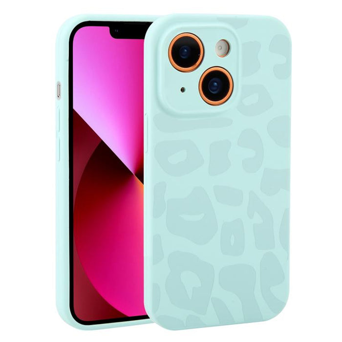 Funda de silicona líquida con estampado de leopardo y orificios de precisión para teléfono, For iPhone 13, For iPhone 12, For iPhone 12 Pro Max, For iPhone 12 Pro