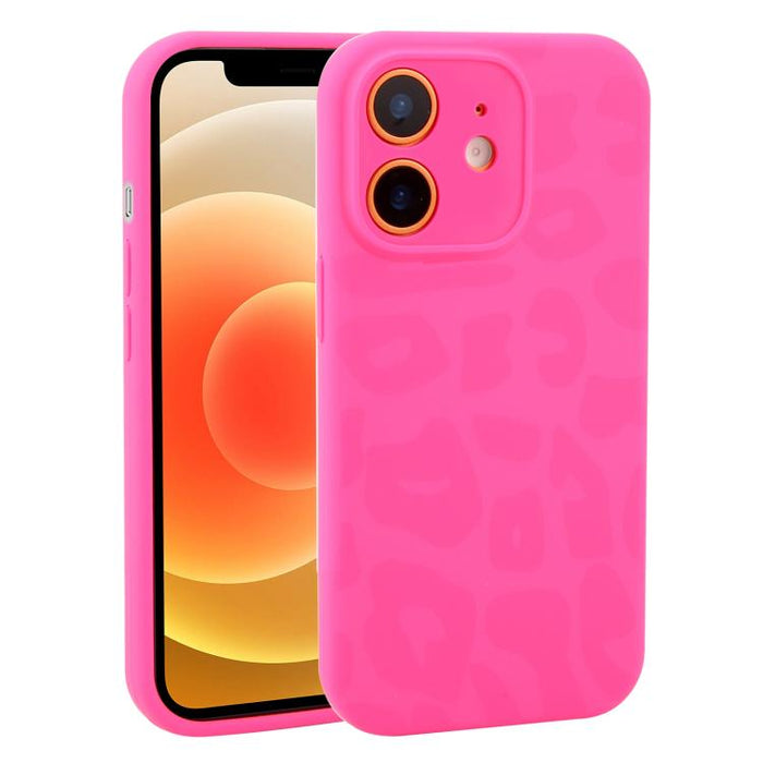 Funda de silicona líquida con estampado de leopardo y orificios de precisión para teléfono, For iPhone 13, For iPhone 12, For iPhone 12 Pro Max, For iPhone 12 Pro