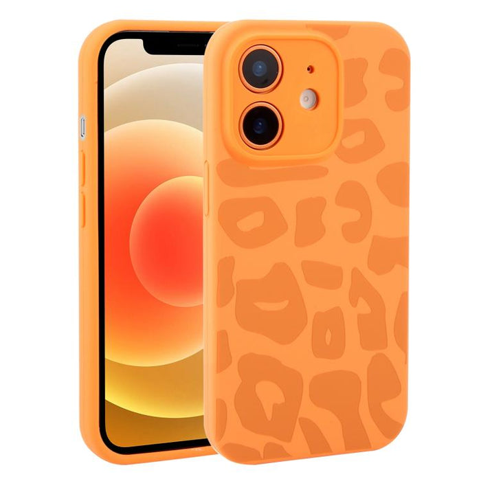 Funda de silicona líquida con estampado de leopardo y orificios de precisión para teléfono, For iPhone 13, For iPhone 12, For iPhone 12 Pro Max, For iPhone 12 Pro