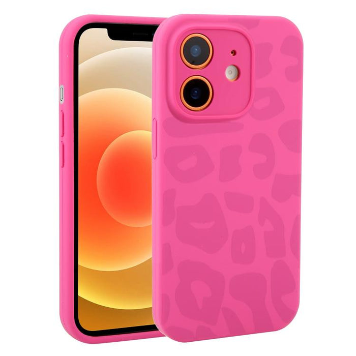 Funda de silicona líquida con estampado de leopardo y orificios de precisión para teléfono, For iPhone 13, For iPhone 12, For iPhone 12 Pro Max, For iPhone 12 Pro