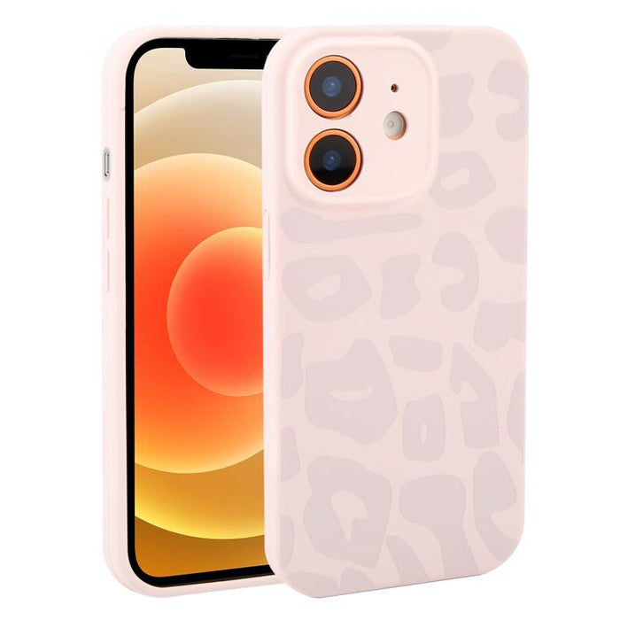 Funda de silicona líquida con estampado de leopardo y orificios de precisión para teléfono, For iPhone 13, For iPhone 12, For iPhone 12 Pro Max, For iPhone 12 Pro