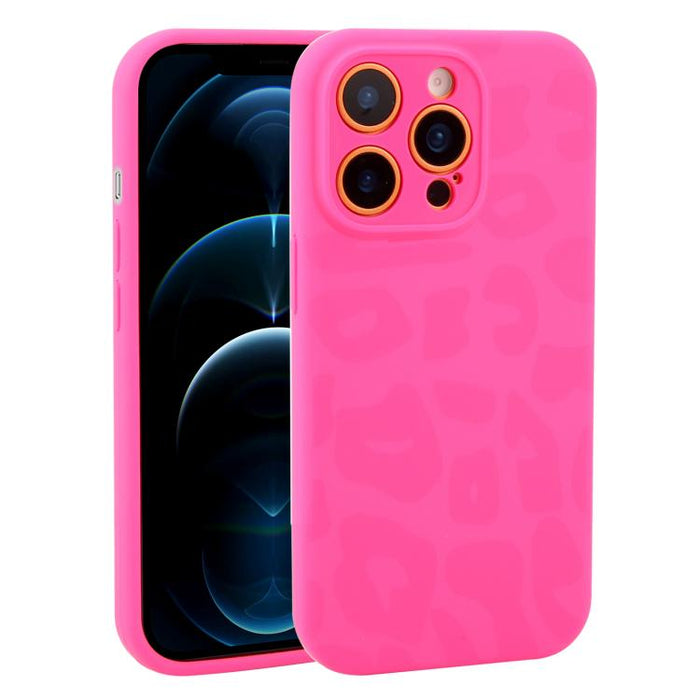 Funda de silicona líquida con estampado de leopardo y orificios de precisión para teléfono, For iPhone 13, For iPhone 12, For iPhone 12 Pro Max, For iPhone 12 Pro