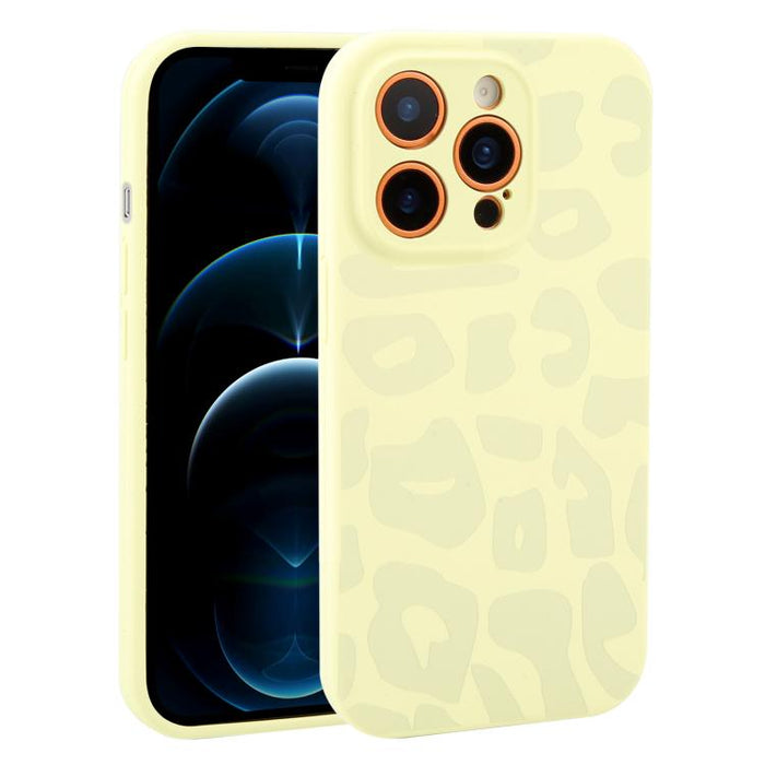 Funda de silicona líquida con estampado de leopardo y orificios de precisión para teléfono, For iPhone 13, For iPhone 12, For iPhone 12 Pro Max, For iPhone 12 Pro