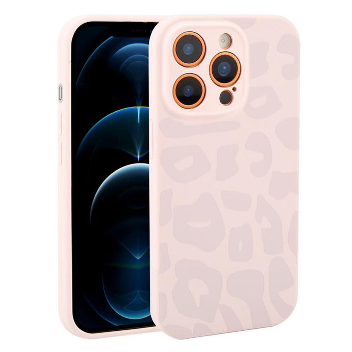 Funda de silicona líquida con estampado de leopardo y orificios de precisión para teléfono, For iPhone 13, For iPhone 12, For iPhone 12 Pro Max, For iPhone 12 Pro