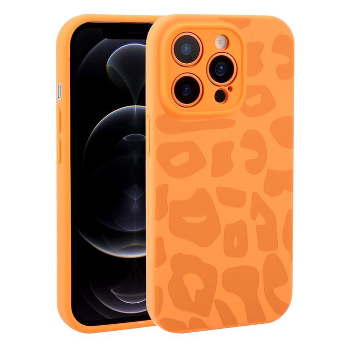 Funda de silicona líquida con estampado de leopardo y orificios de precisión para teléfono, For iPhone 13, For iPhone 12, For iPhone 12 Pro Max, For iPhone 12 Pro