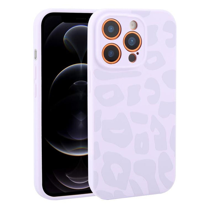 Funda de silicona líquida con estampado de leopardo y orificios de precisión para teléfono, For iPhone 13, For iPhone 12, For iPhone 12 Pro Max, For iPhone 12 Pro