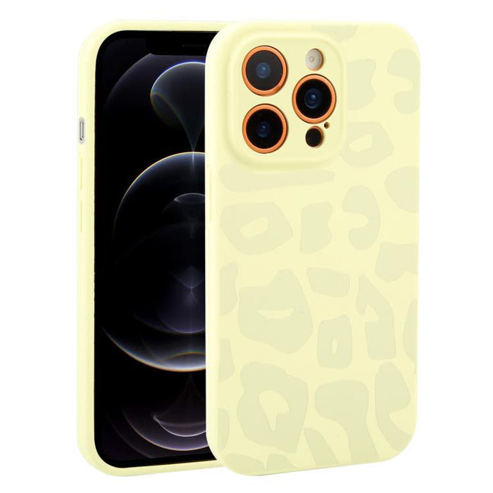 Funda de silicona líquida con estampado de leopardo y orificios de precisión para teléfono, For iPhone 13, For iPhone 12, For iPhone 12 Pro Max, For iPhone 12 Pro