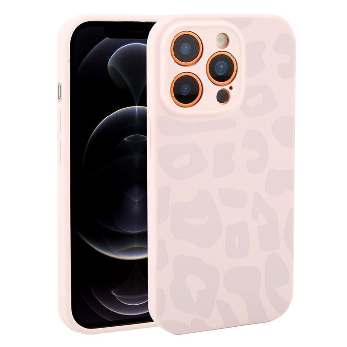 Funda de silicona líquida con estampado de leopardo y orificios de precisión para teléfono, For iPhone 13, For iPhone 12, For iPhone 12 Pro Max, For iPhone 12 Pro