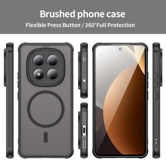 Funda magnética para teléfono WANLONFENG Serie FD con protector de pantalla táctil, For Redmi Note 15 Pro+ 5G Global 163.3mm, For Redmi Note 15 5G Global 164mm, For Redmi Note 15 4G Global 164mm, For Redmi Note 15 Pro 4G Global 163.2mm                 ...