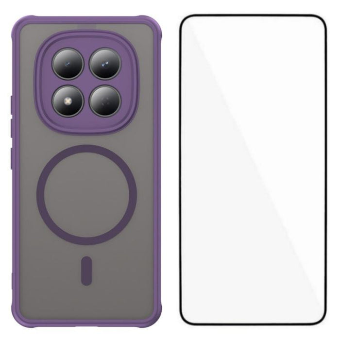 Funda magnética para teléfono WANLONFENG Serie FD con protector de pantalla táctil, For Redmi Note 15 Pro+ 5G Global 163.3mm, For Redmi Note 15 5G Global 164mm, For Redmi Note 15 4G Global 164mm, For Redmi Note 15 Pro 4G Global 163.2mm                 ...