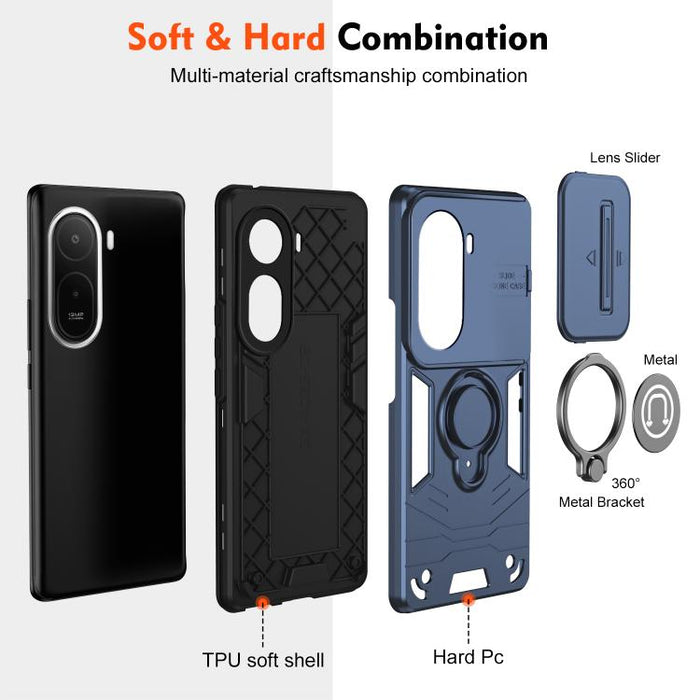 Funda para teléfono Camshield con soporte de anillo, For Redmi A7 Pro 171mm / Poco C85x 5G, For Redmi Note 15 Pro 4G Global 163.2mm