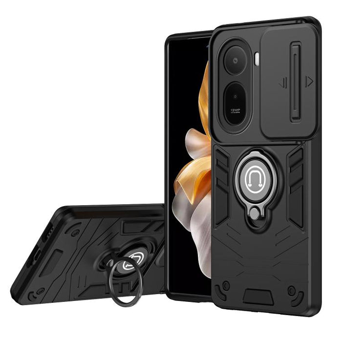 Funda para teléfono Camshield con soporte de anillo, For Redmi A7 Pro 171mm / Poco C85x 5G, For Redmi Note 15 Pro 4G Global 163.2mm