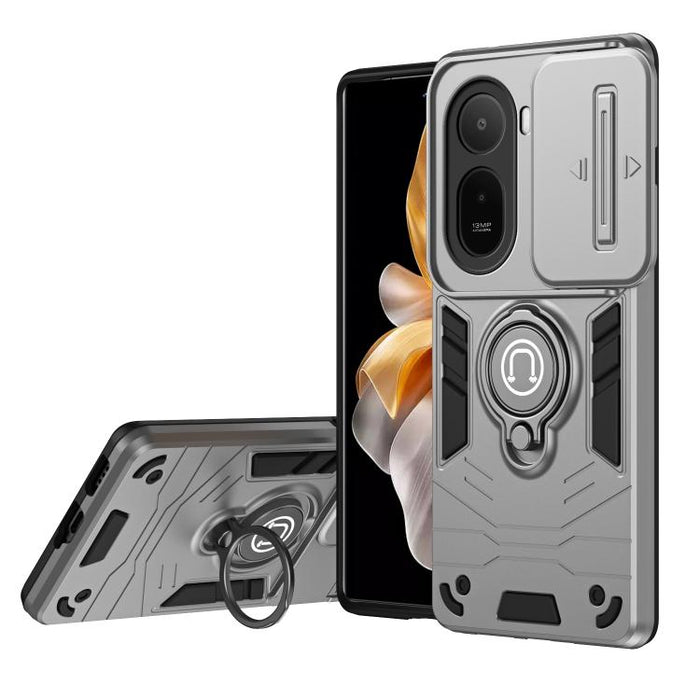 Funda para teléfono Camshield con soporte de anillo, For Redmi A7 Pro 171mm / Poco C85x 5G, For Redmi Note 15 Pro 4G Global 163.2mm