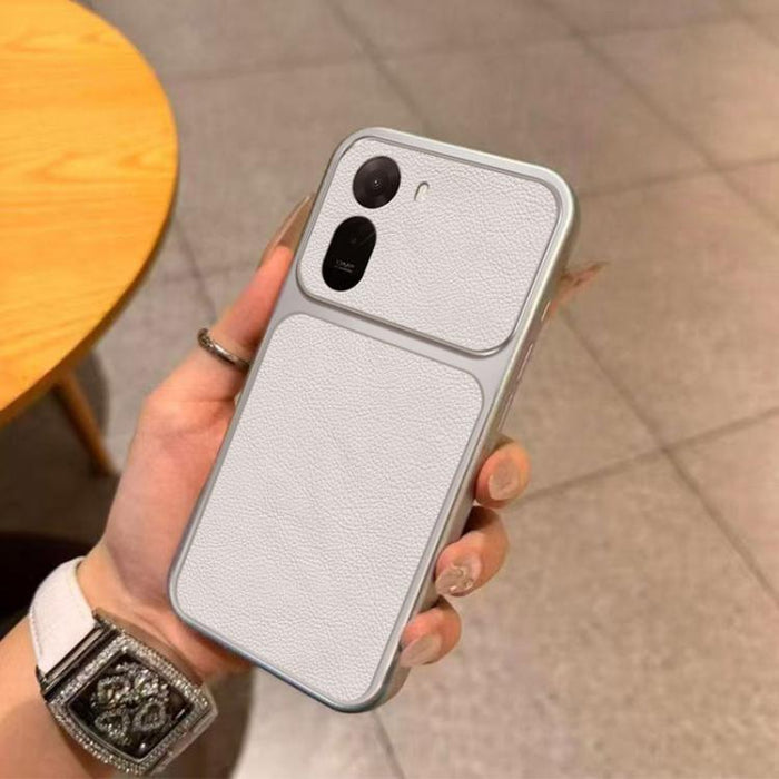 Funda para teléfono de TPU con revestimiento texturizado de cuero y ventana grande, For Redmi A7 Pro 4G / 5G 171mm, For Redmi Turbo 5 Max / Poco X8 Pro Max, For Redmi Turbo 5 5G / Poco X8 Pro 5G, For Redmi Note 15 4G / 5G Global 164mm                  ...