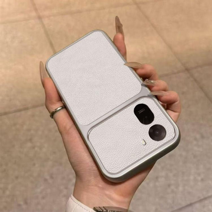 Funda para teléfono de TPU con revestimiento texturizado de cuero y ventana grande, For Redmi A7 Pro 4G / 5G 171mm, For Redmi Turbo 5 Max / Poco X8 Pro Max, For Redmi Turbo 5 5G / Poco X8 Pro 5G, For Redmi Note 15 4G / 5G Global 164mm                  ...