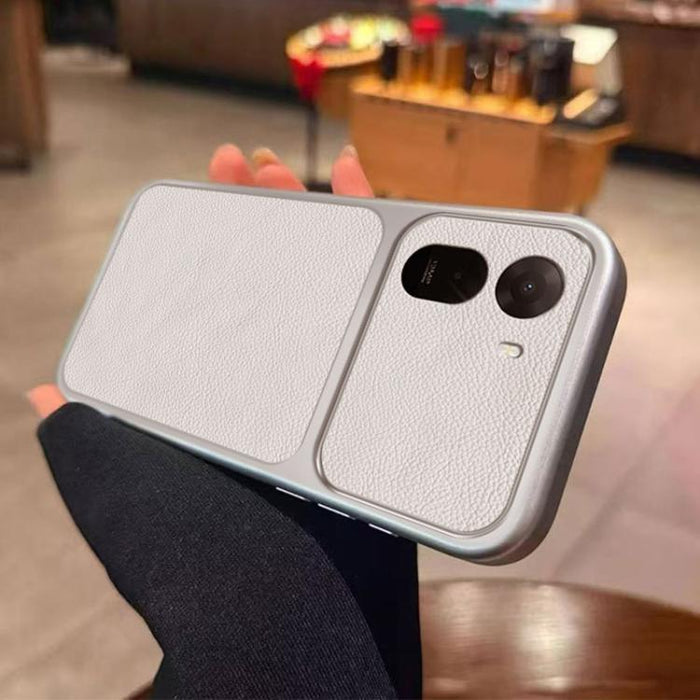 Funda para teléfono de TPU con revestimiento texturizado de cuero y ventana grande, For Redmi A7 Pro 4G / 5G 171mm, For Redmi Turbo 5 Max / Poco X8 Pro Max, For Redmi Turbo 5 5G / Poco X8 Pro 5G, For Redmi Note 15 4G / 5G Global 164mm                  ...