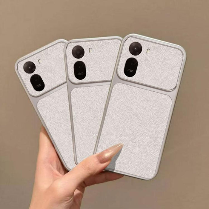 Funda para teléfono de TPU con revestimiento texturizado de cuero y ventana grande, For Redmi A7 Pro 4G / 5G 171mm, For Redmi Turbo 5 Max / Poco X8 Pro Max, For Redmi Turbo 5 5G / Poco X8 Pro 5G, For Redmi Note 15 4G / 5G Global 164mm                  ...
