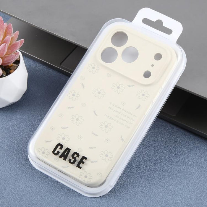 Funda de silicona líquida con estampado floral de margaritas y orificios de precisión para teléfono, For iPhone 13 Pro Max, For iPhone 13 Pro, For iPhone 13, For iPhone 12, For iPhone 12 Pro Max, For iPhone 12 Pro