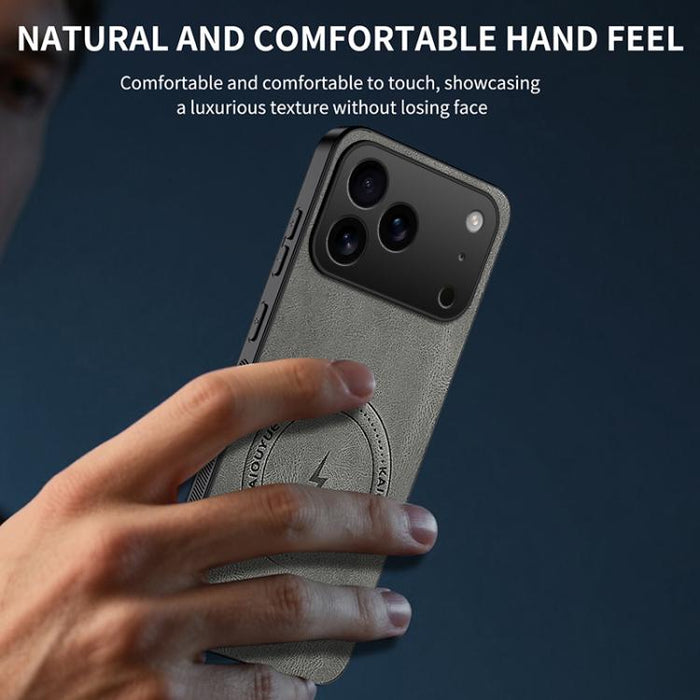 Funda magnética para teléfono WANLONFENG Serie SD con textura de napa, For iPhone 17 Pro Max, For iPhone 17 Pro, For iPhone 17, For iPhone Air